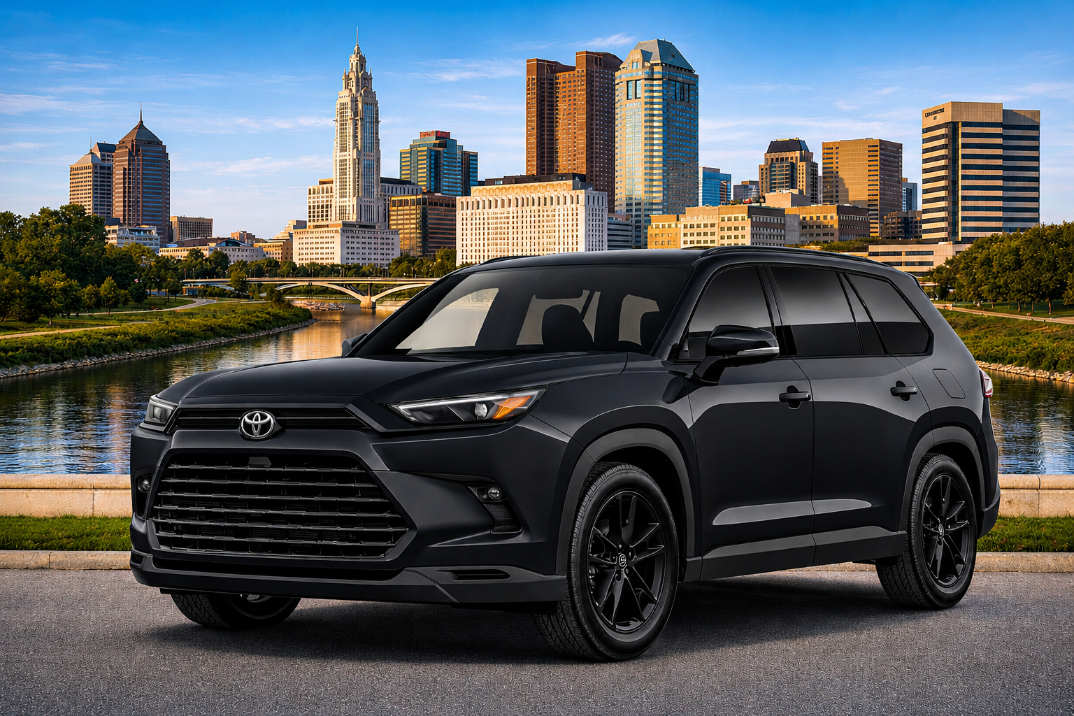 Smart Ride Central Ohio black Toyota Grand Highlander