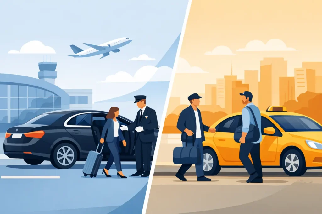 Airport Chauffeur Versus Taxi Service Compared